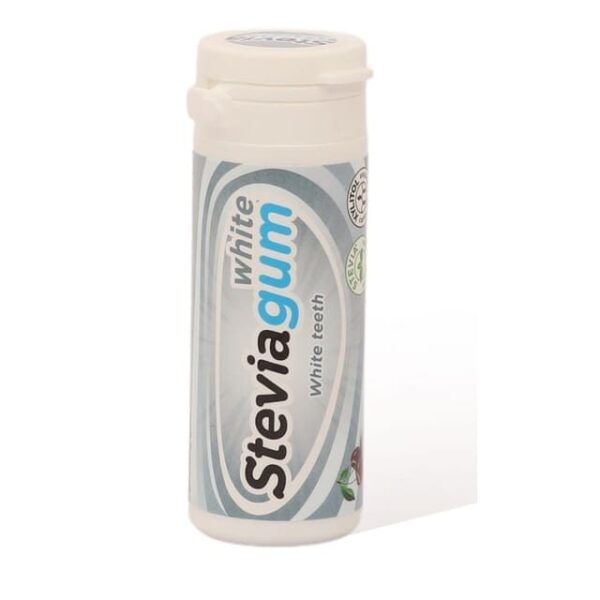 White Stevia Gum White Teeth Cherry 30g