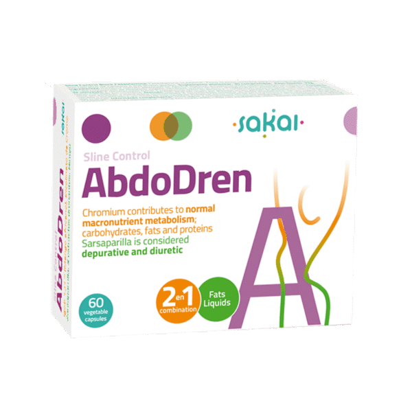 Sline Control Abdodren 60 Vegetable Capsules - Sakal
