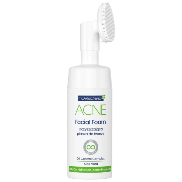 ACNE Facial Foam Oil Control Complex Tea Tree Oil & Aloe Vera 100ml - NOVACLEAR