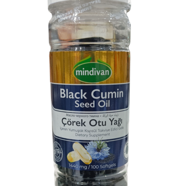 Mindivan Black Cumin Seed Oil 1440 mg 100 Softgels