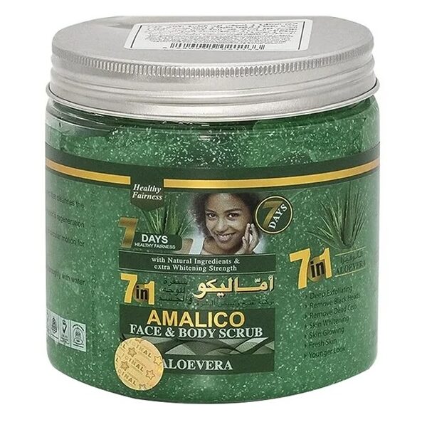 Amalico Face & Body Scrub Aloevera 580 ml