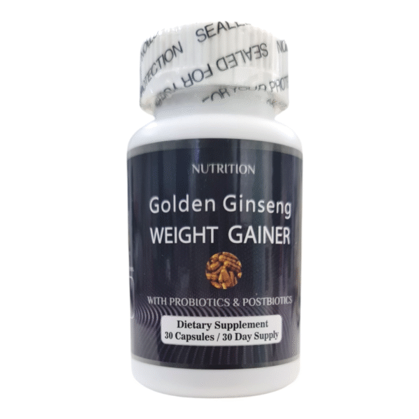 NUTRITION Golden Ginseng Weight Gainer with probiotics & postbiotics  30 Capsules
