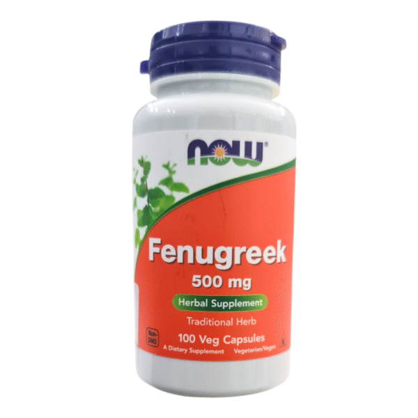 Now Fenugreek 500 mg Herbal Supplement 100 Veg Capsules