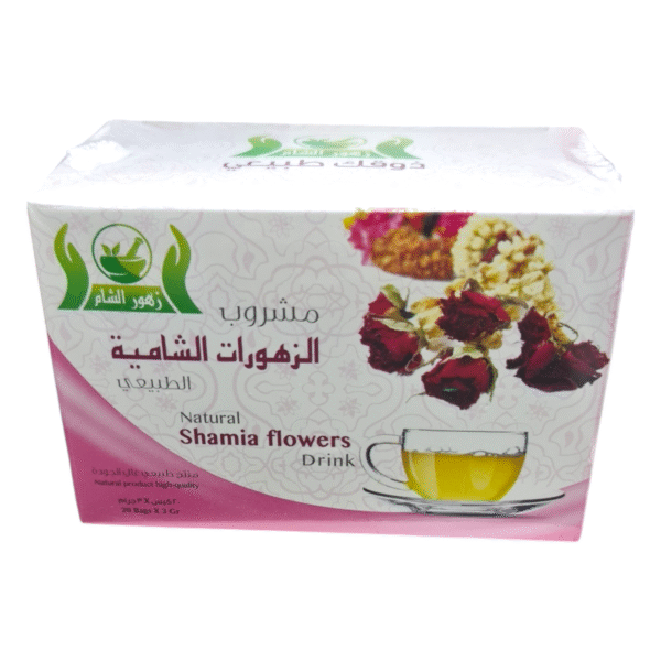 Zohor Alsham Natural Shamia Flowers Drink 20 Bags X 3 g