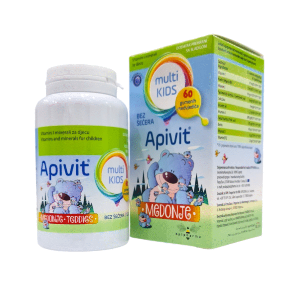 Apivit Multi Kids Gummies – Daily Multivitamin Support for Children 60 Gummy Bears