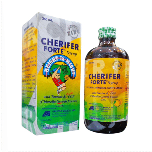 CHERIFER Forte Syrup with Taurine & Double Chlorella Growth Factor 240ml