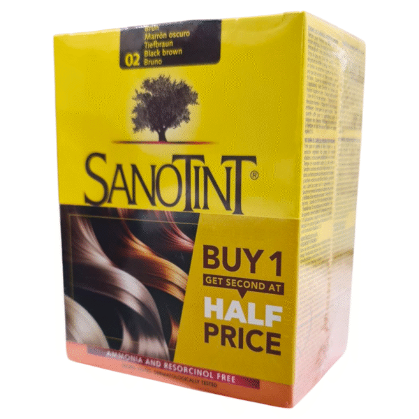Sanotint Hair Color – 02 Black Brown (125ml)