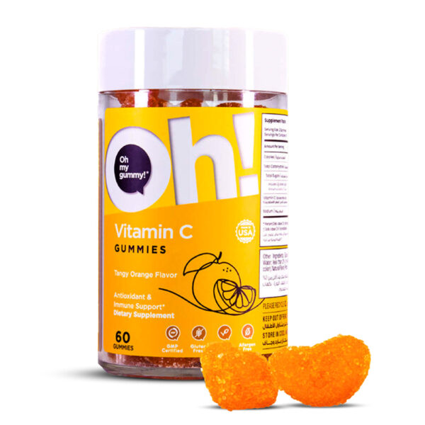 Oh My Oh! Vitamin C Tangy Orange Immune System Defense 60 Gummies
