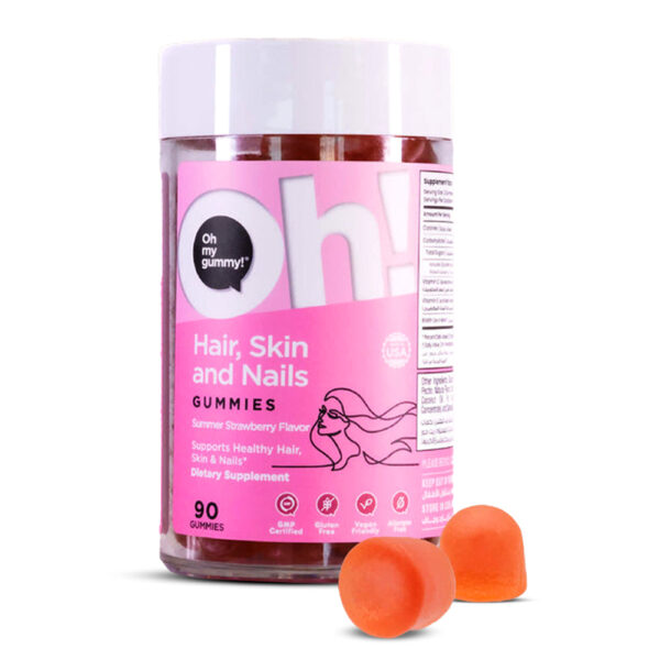 Oh My Oh! Hair Skin and Nails Hair Vitality Lustrous Skin 90 Gummies